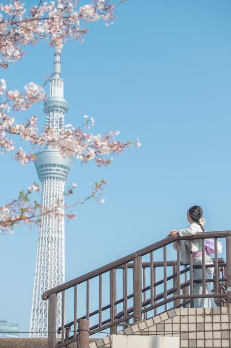 東京都503 Oshiage Sta 3Mins Walk! Wi-Fi & Elevator 4Paxアパートメント エクステリア 写真
